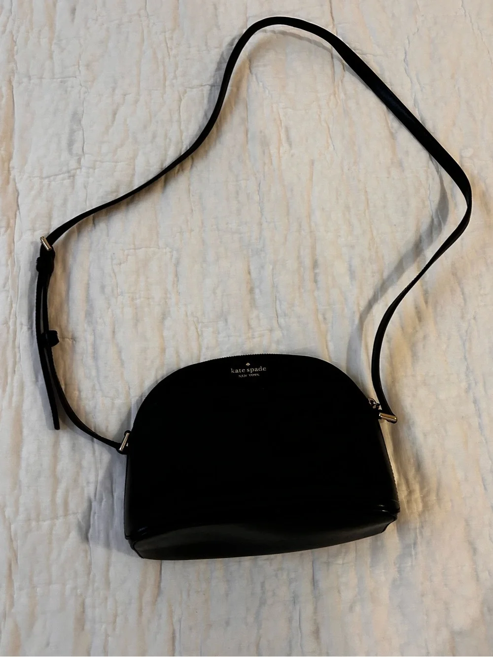 kate spade black dome crossbody bag
